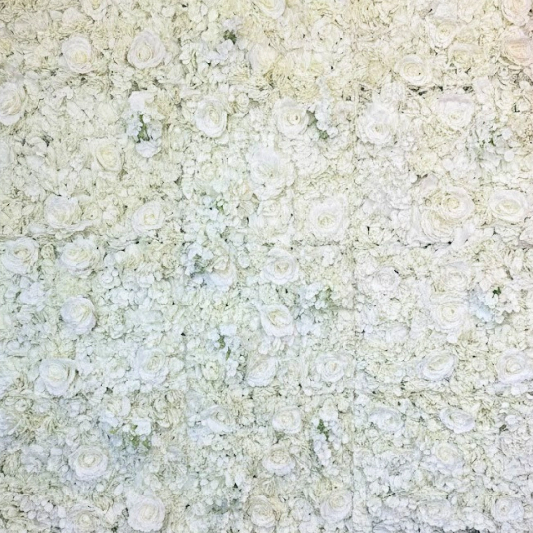 Flower wall backdrop - The Booth District