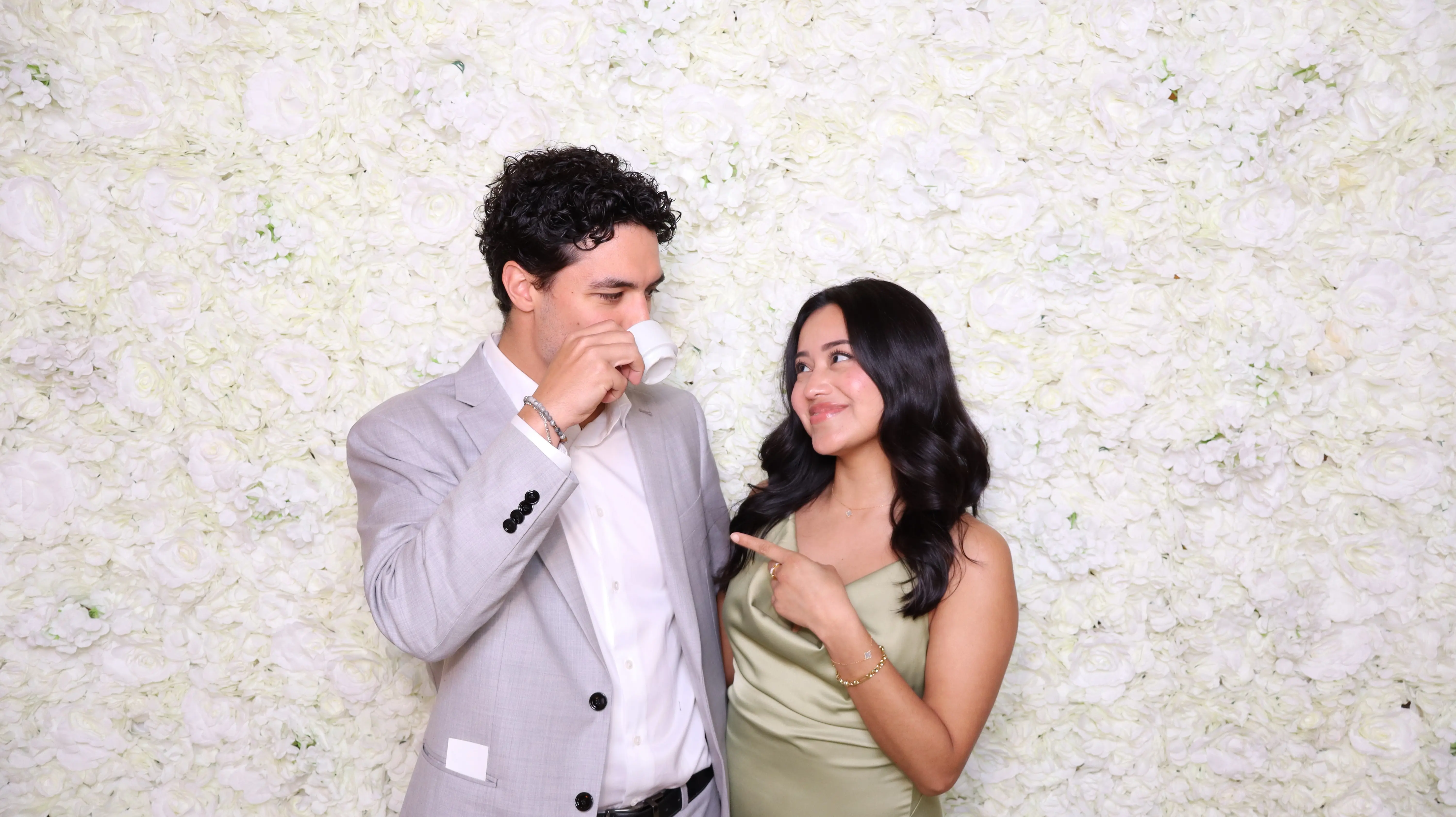 Guests enjoying the photo booth at an event in Mississauga - The Booth District