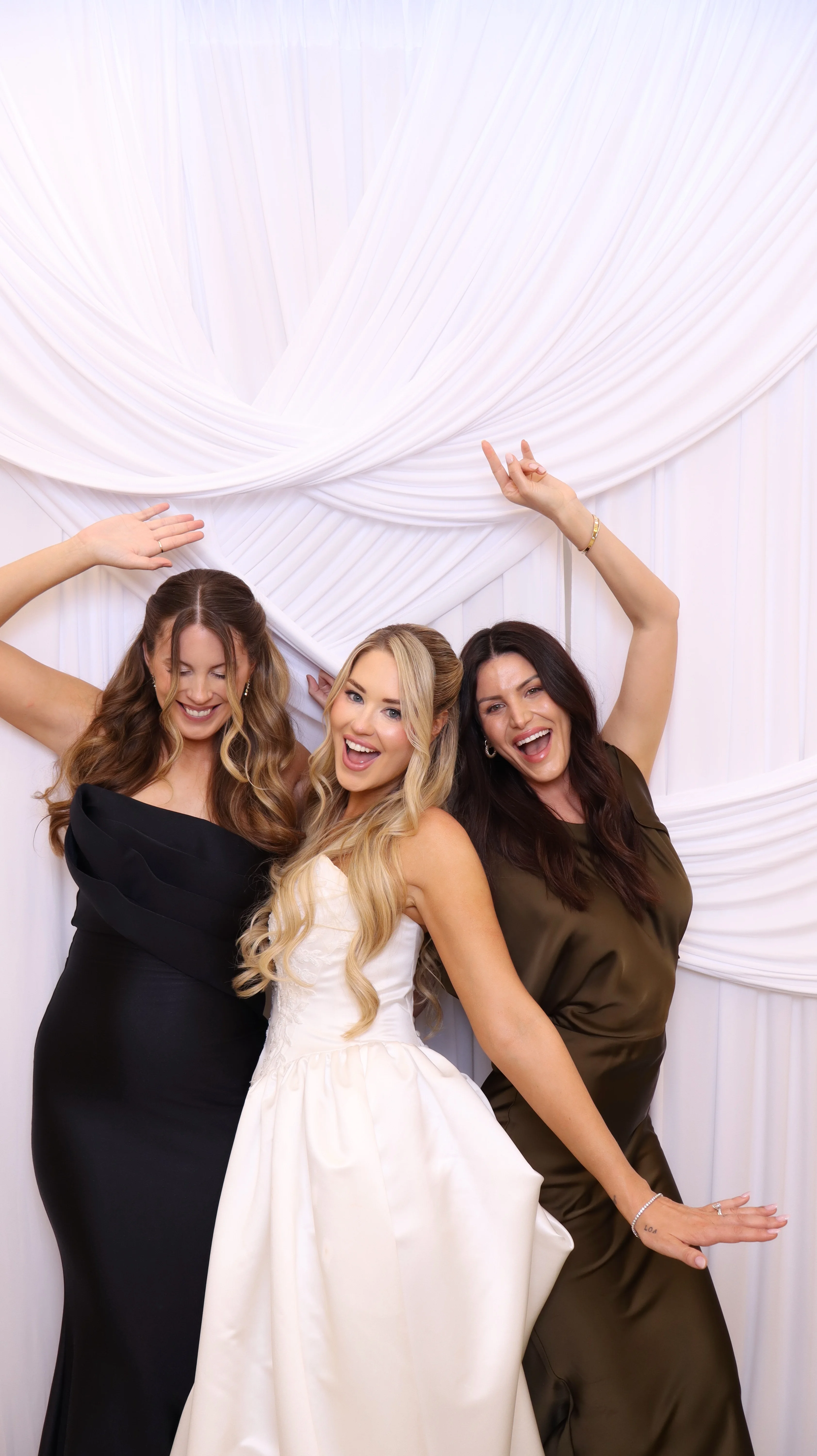 Couple posing with props at a Mississauga photo booth event - The Booth District