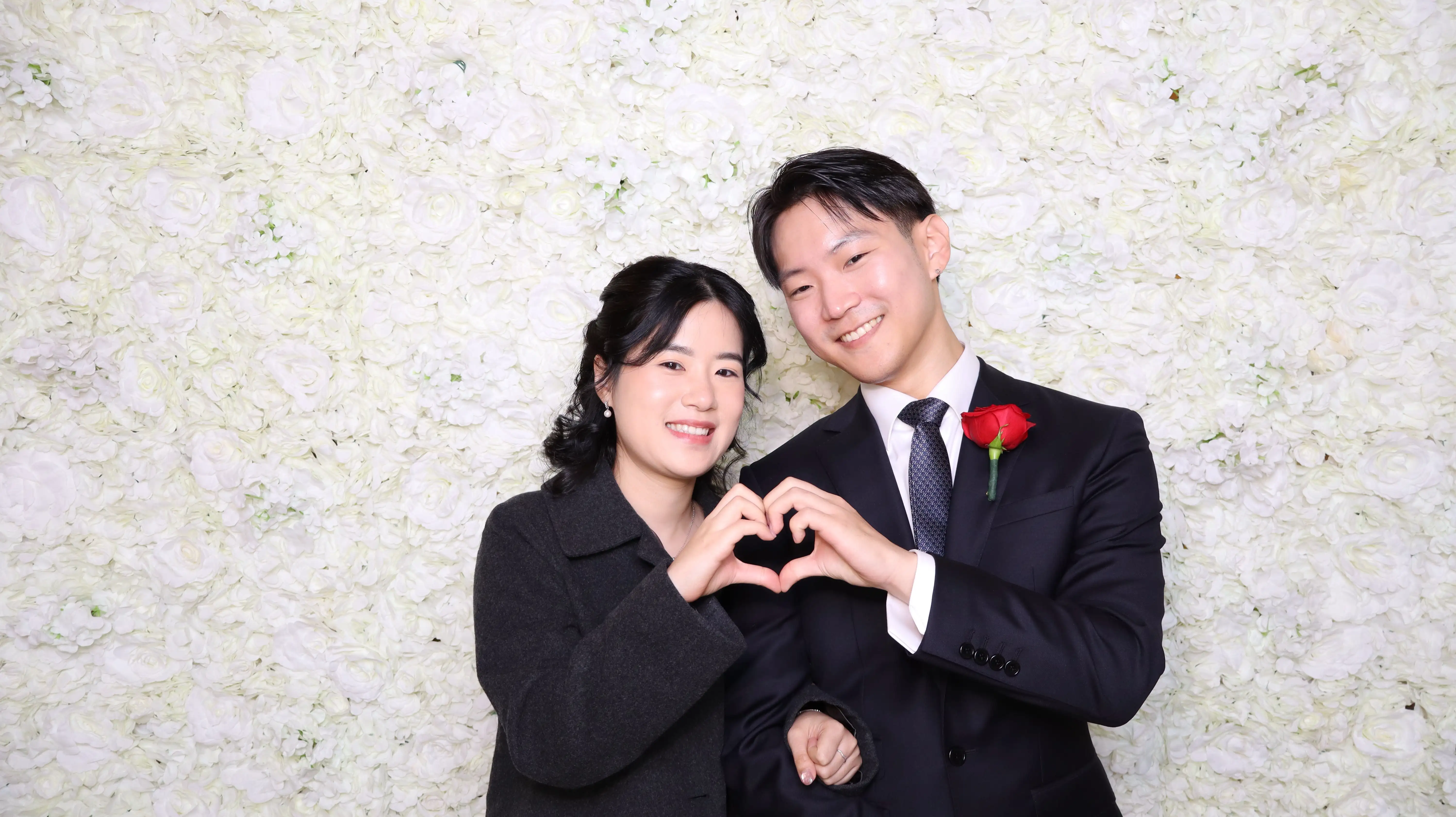 Party guests having fun at a GTA photo booth rental - The Booth District